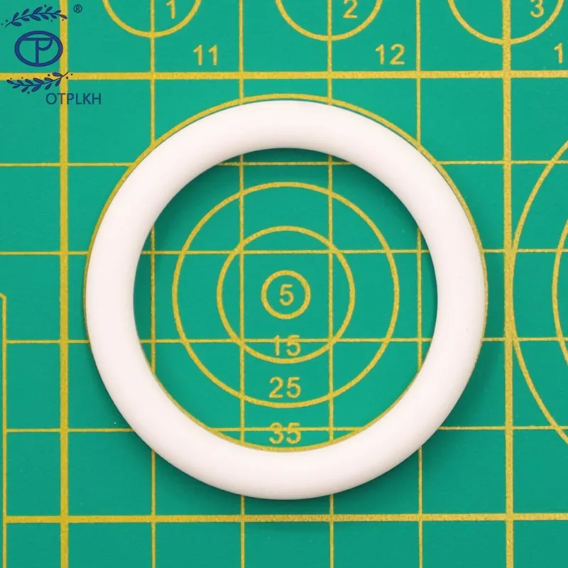 34.2*5.33mm ID*CS Turned white PTFE O-ring Polytetrafluoroethylene Seals Specifications and wire diameters can be customized otp