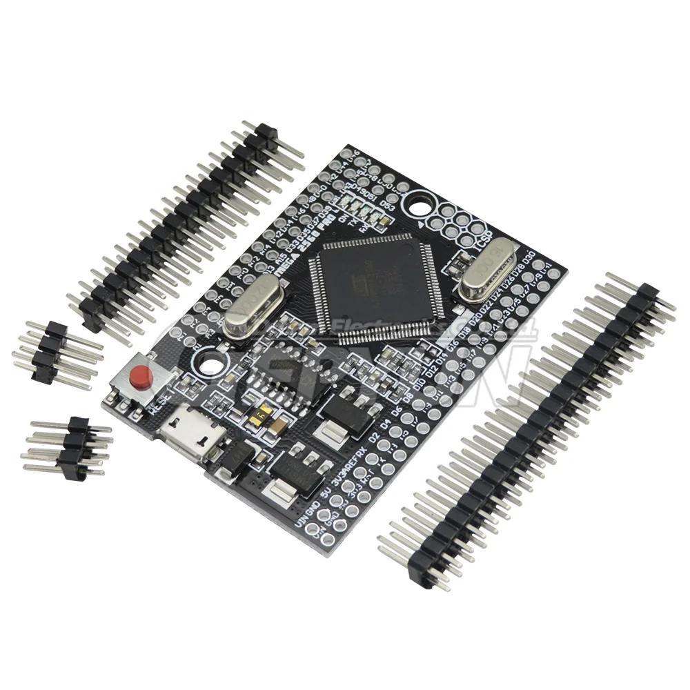 1pcs Mega2560 PRO 5V Embed CH340G ATmega2560-16AU with male pinheaders Compatible Mega 2560 for arduino