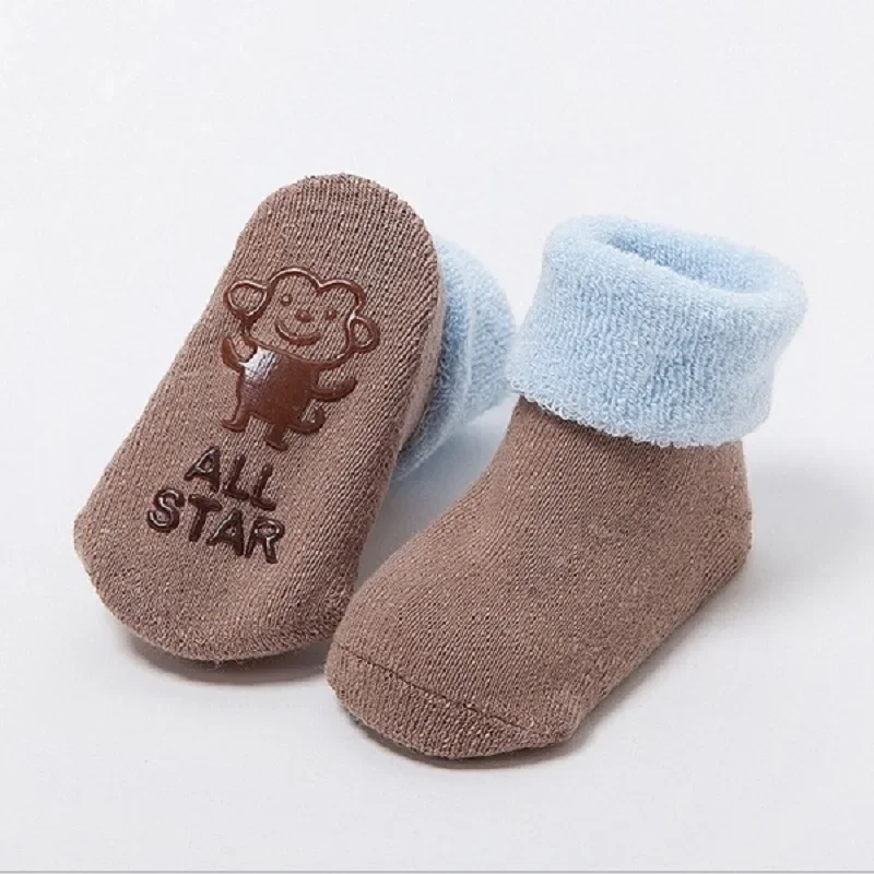 Baby Socks Newborn Cartoon Animal Baby Thick Warm Socks Non Slip 0 3 Months 6 Months Baby Girls Boys Floor Kids Socks