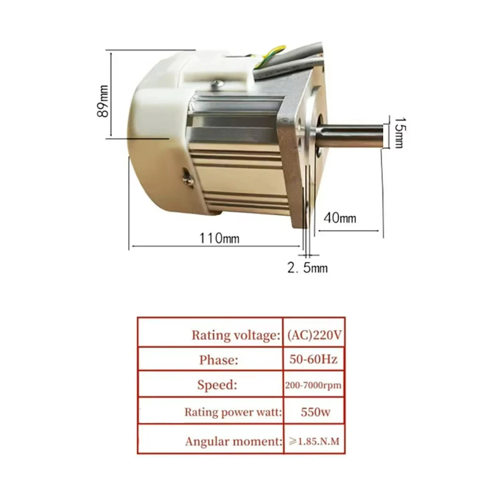 550W Brushless Variable Speed Bench Grinder 7000RPM – AC 220V Jewelry Stone Carving/Woodworking Polishing Tool