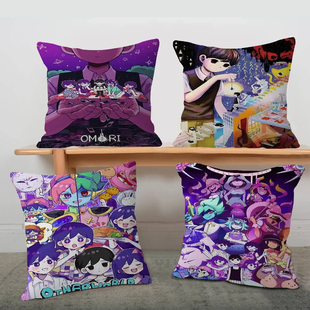 Classic Horror Game Omori Cushion Cover Pillowcase Upholstery Sofa Throw Pillow Home Decor Pillowcas