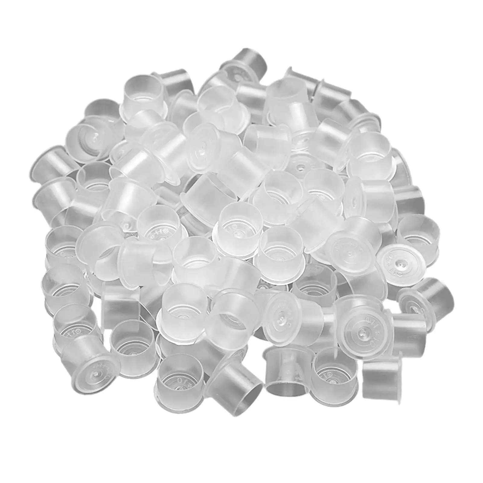 Self Standing Tattoo Ink Caps Cups Spill Proof Plastic Pigment Holders Disposable Reusable for Salon Microblading