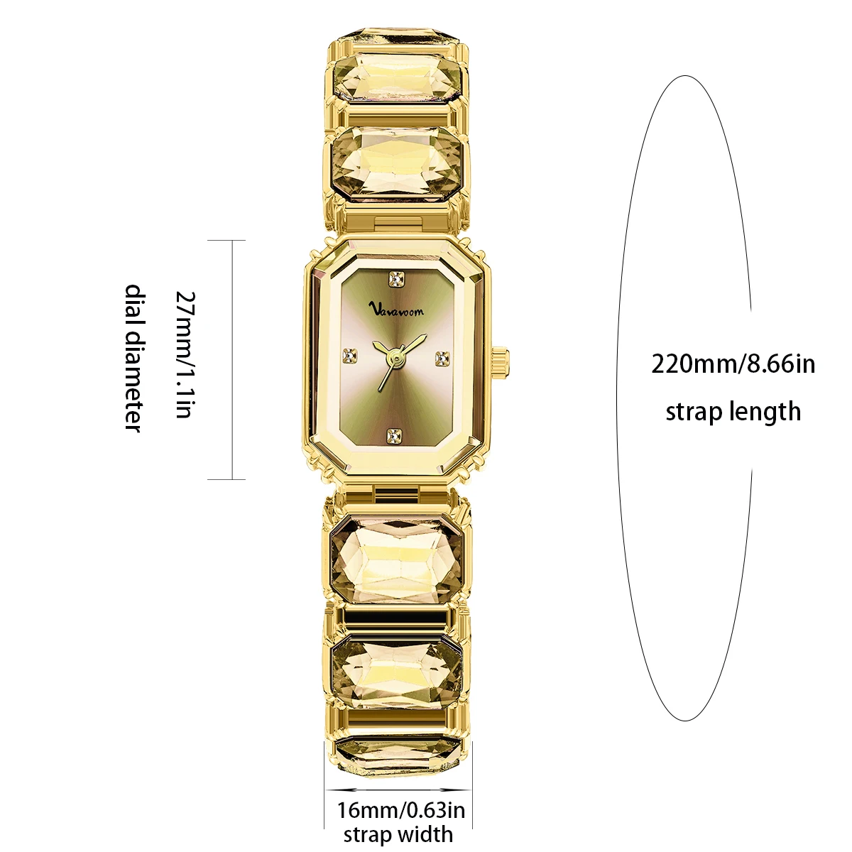 VA VA VOOM Luxury Diamond Women Bracelet Watch Fashion Rose Gold Stainless Steel Original Quartz Movement Ladies Wristatch reloj