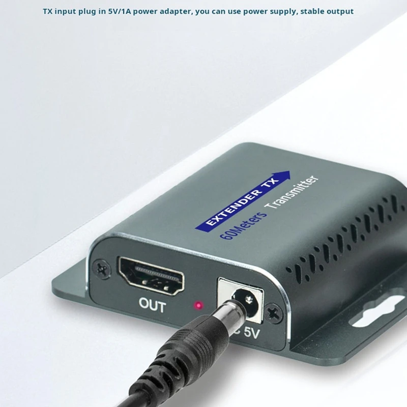 ビデオモニター送信機,アルミニウム合金エクステンダー,4k,60hz互換,60m, 120m,rj45 ir,uhd,hdr v2.0,1080p
