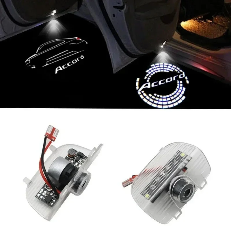 2X Led Car Door Welcome Light Ghost Shadow Projector Logo Light For Accord 10th 7th 8th 9th 2003-2022 Auto Accessories