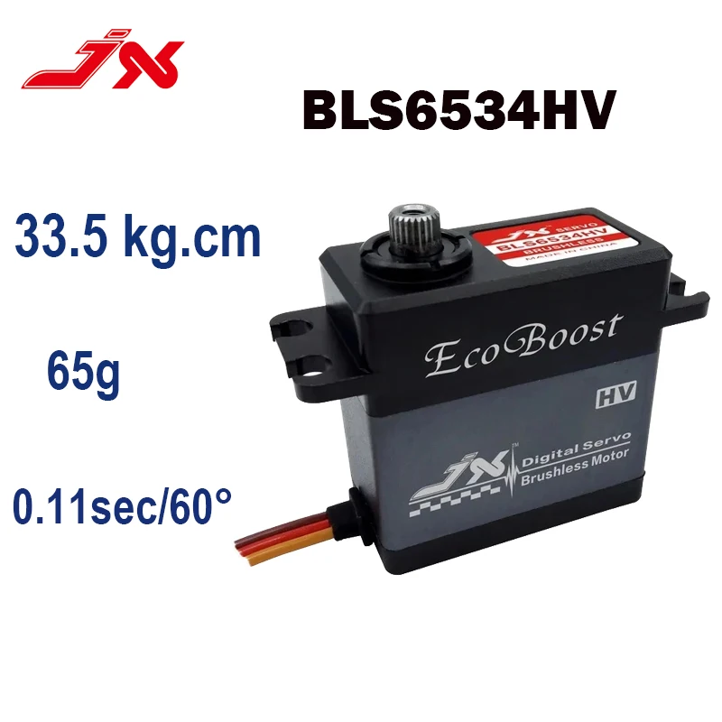 JX Servo BLS6520HV BLS6534HV 34KG Large Torque 180 Degree 7.4V Brushless Digital Servo For Helicopter Robotic Arm UAV  RC Models