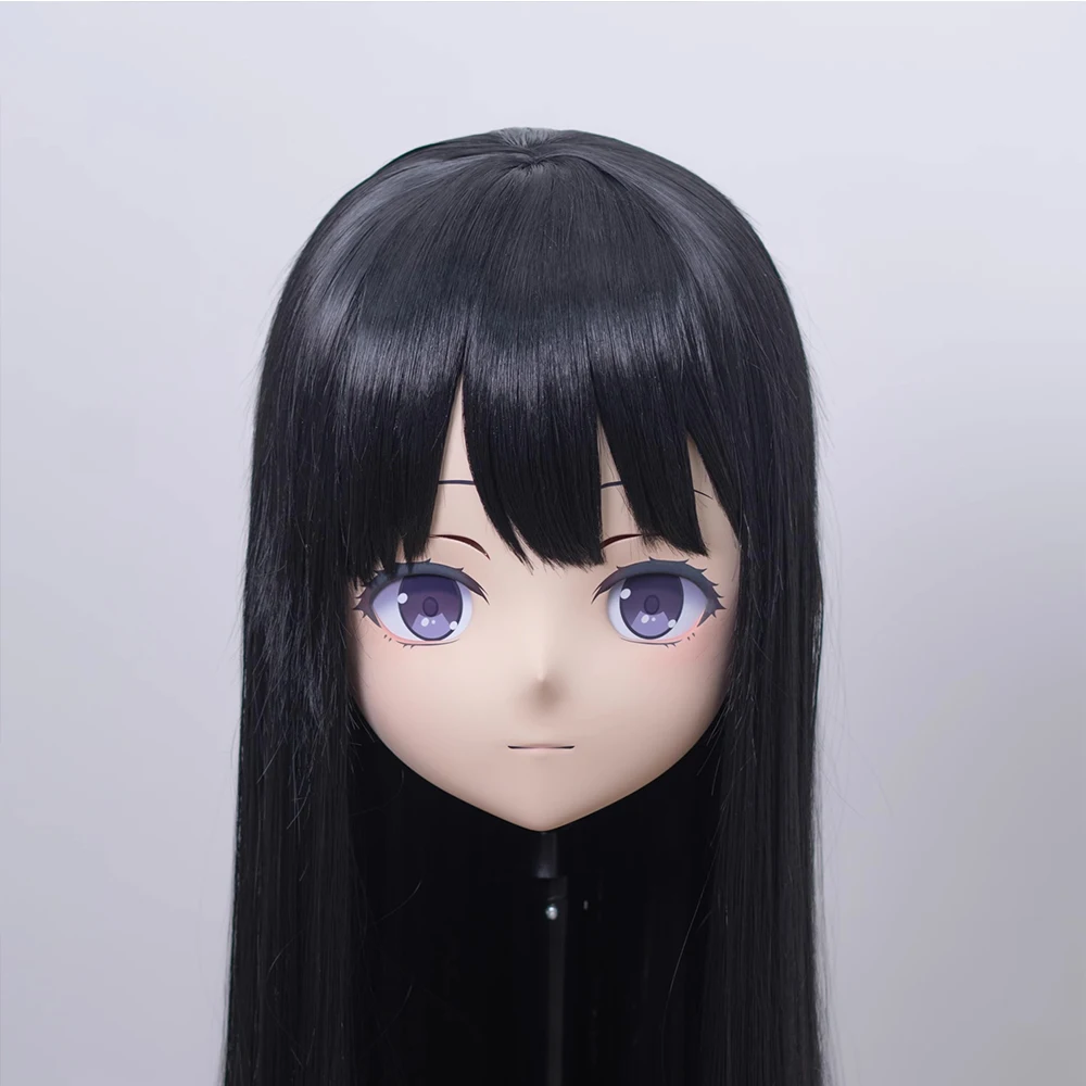 

(MEO315) Customize Handmade Full Head Lockable Crossdress Male to Female Japanese Cartoon Anime Game Character Kigurumi Mask