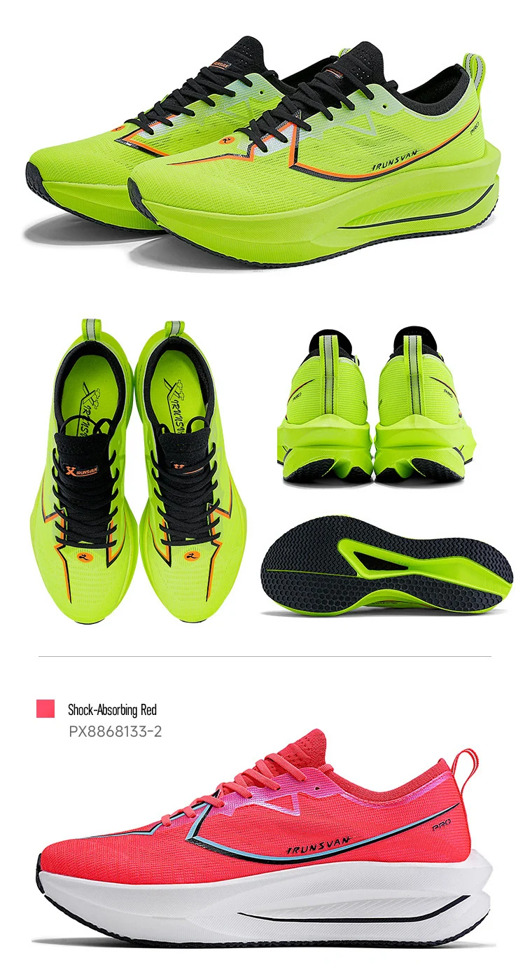 IRUNSVAN Rapid 5.0 Prro Marathon Running Shoes Carbon Plate Breathable Shock Absorbent Outdoor Sports Shoes Men's Shoes
