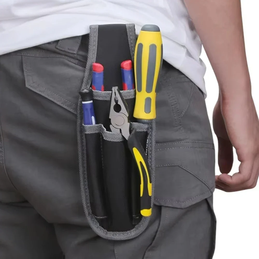 Mini Tool Belt Pouch Tools Work Organisers for DIY Electricians Carpenters Builders Garden Portable Multi-Function Waist Bag