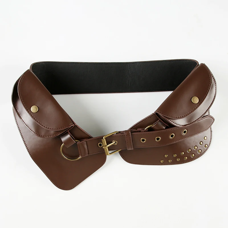 

Vintage-Style Motorcycle Waist Bag with A Versatile Belt and Rivets