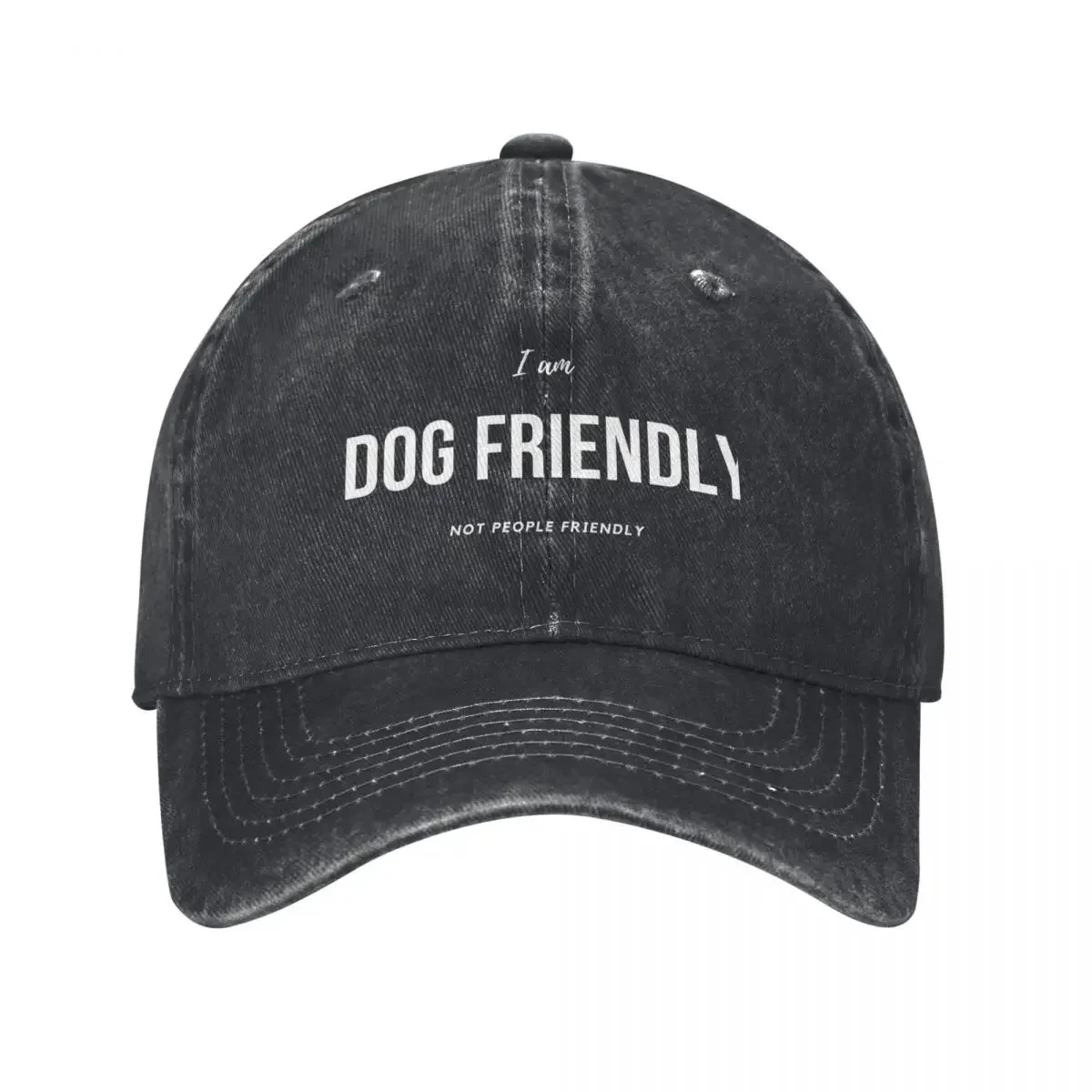 

Dog Friendly (white) Baseball Cap Anime Hat Custom Cap golf hat genuine Luxury Brand Caps For Men Women's