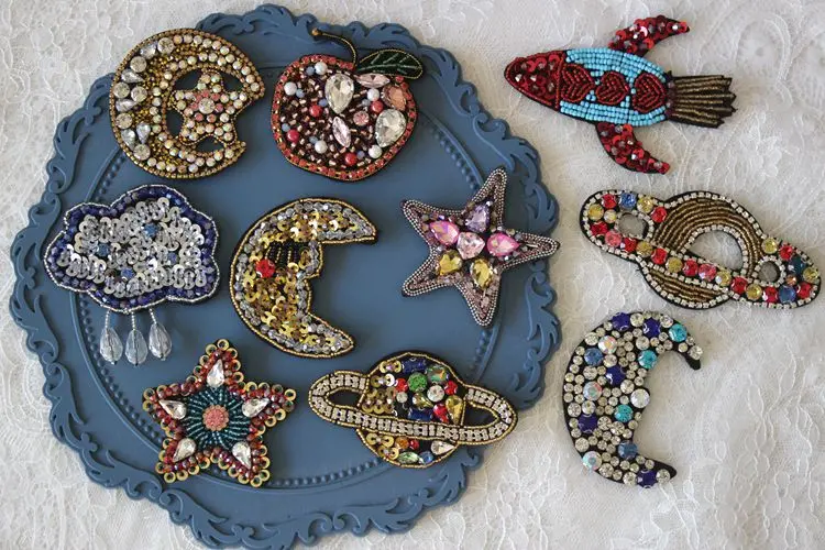 Hand-Stitched Stars And Clouds Moon Clothing For Patch Decoration Patch Cloth Stickers DIY Brooch Jewelry Accessories