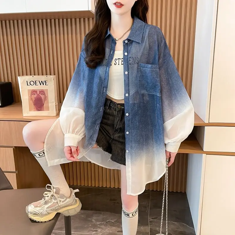 

Fashion Sunscreen Jacket Women's Summer 2026 New Korean Sun Protection Clothing Coat Western-style Shirt Design Sense Top Tide