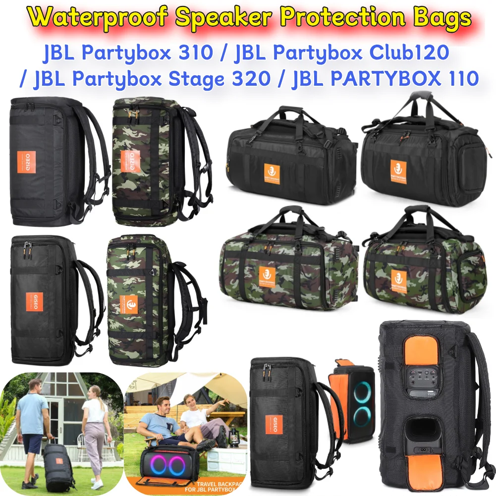 

Водонепроницаемые сумки для хранения, большая емкость, Bluetooth-совместимая сумка для хранения динамиков, дышащие аксессуары для JBL Partybox 310