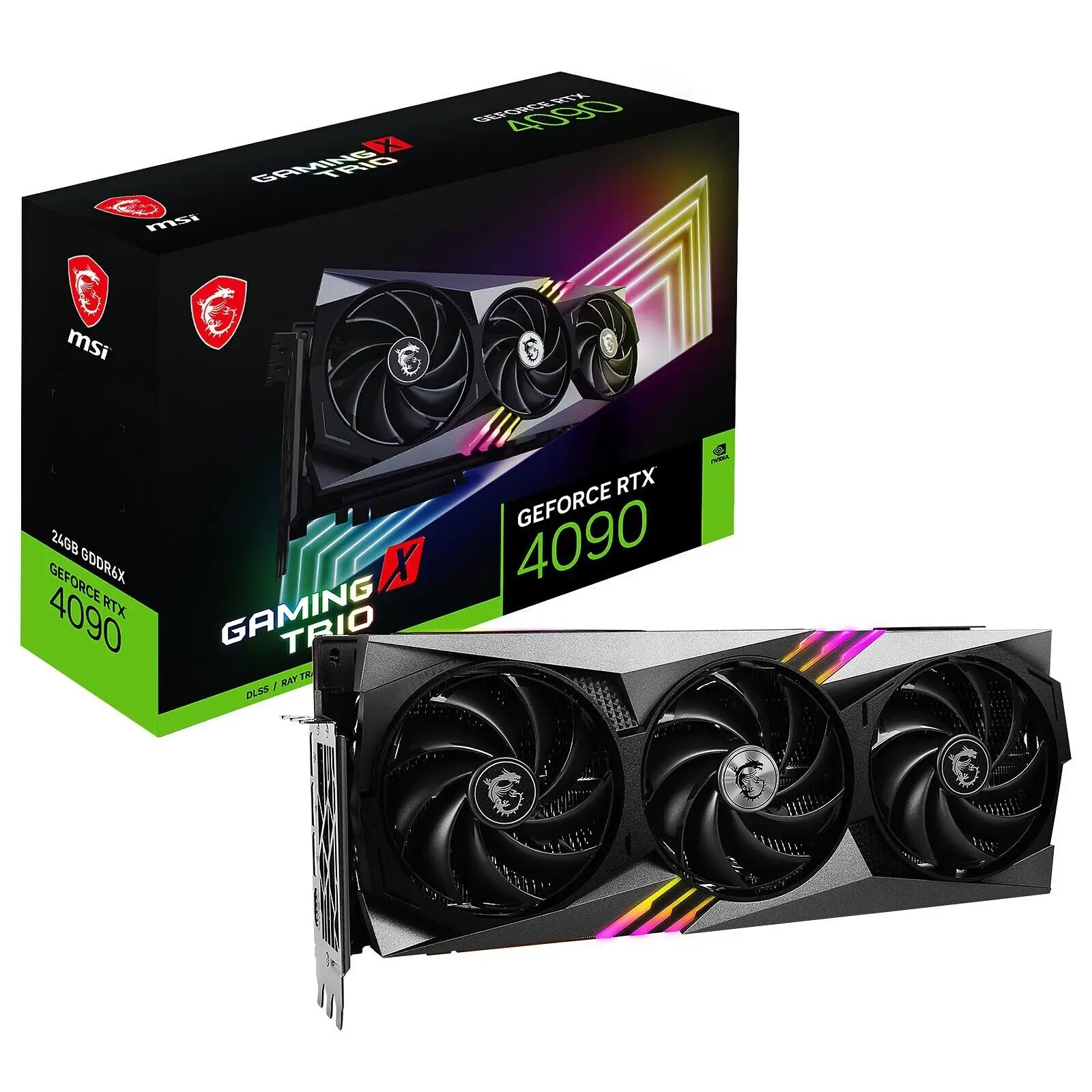 اشتري 2 واحصل على 1 مجانًا بطاقة رسومات Ge Force RTX 4090 GAMING X TRIO سعة 24 جيجابايت GDDR6X