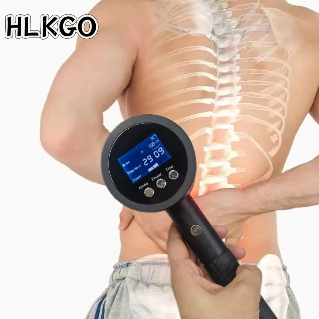 

HLKGO низкоуровневый аппарат для лазерной терапии 650 нм 808 нм 25 диодов 1295 МВт для боли в суставах, ишиаса, спортивных травм, ремонта тканей