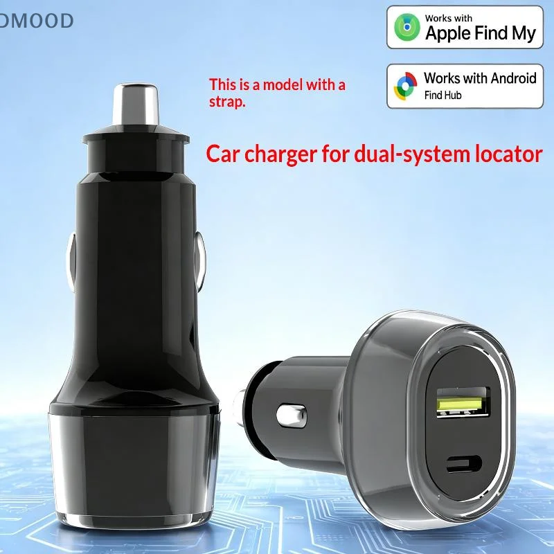 [CR]Car Charge GPS Locator Tracker 30W USB Phone Charger Fast Charging Type C QC3.0 Works With IOS Find My APP