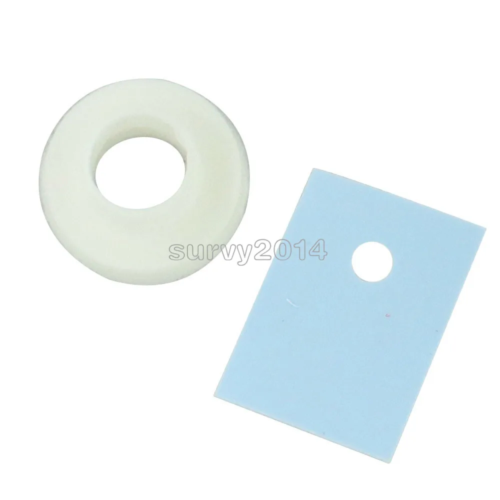 100PCS TO-220 Transistor Plastic Washer Insulation Washer + TO-220 Pads Silicone