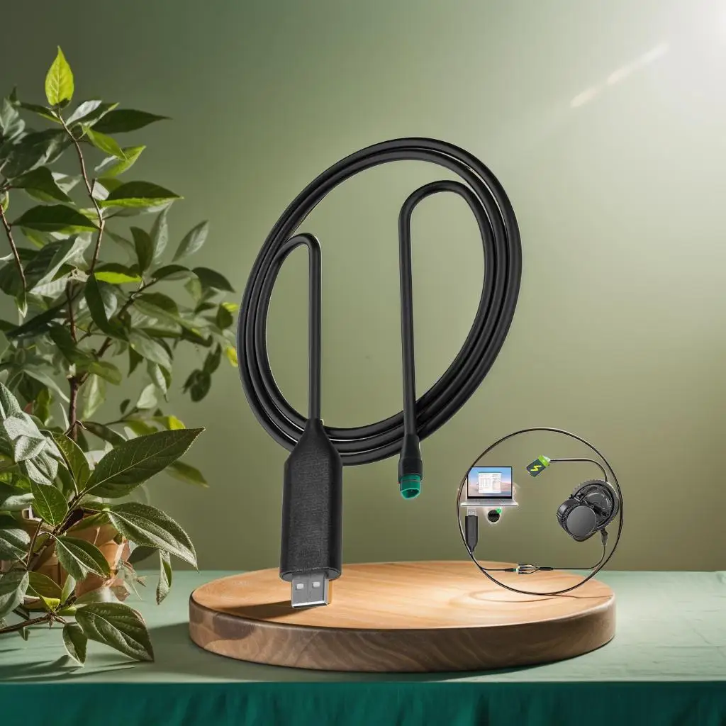 

E-bike Mid-Drive Motor USB Programming Cable CAN Version For Bafang For BBS01/02 With 5 Pin Waterproof Connector USB Port Parts