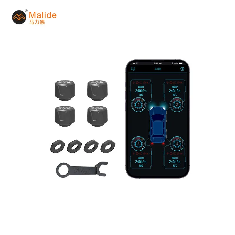 

Sensor Ble 5.0 Car Tire Pressure Monitor System Universal Bluetooth-kompatible IOS and Android Systems Tpms