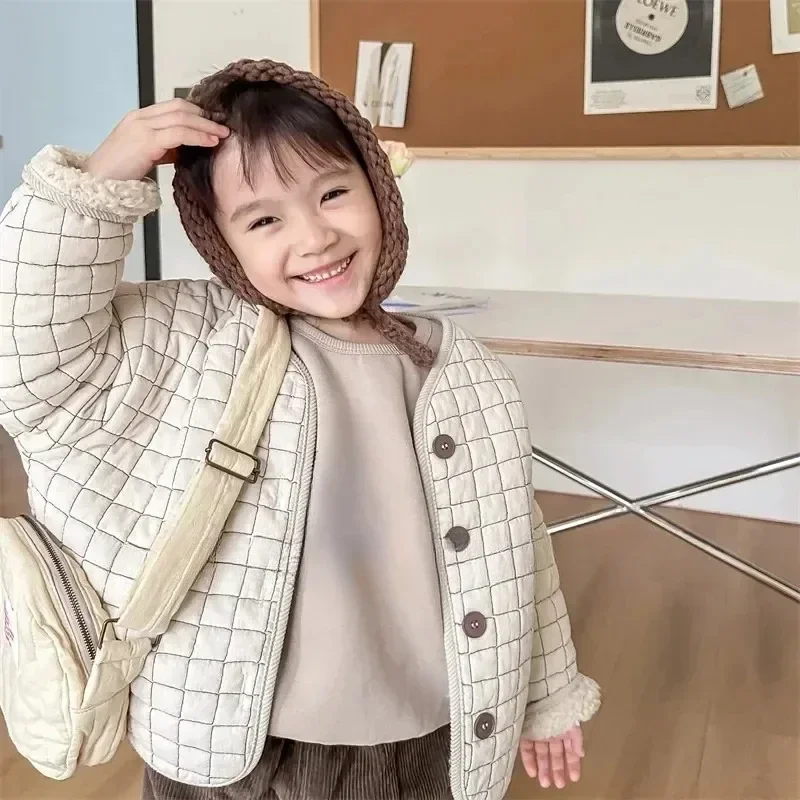 

New Childrens Clothing Autumn and Winter Childrens Winter Clothing Korean Style Cotton Jacket Girls Winter Jacket Cotton Jacket