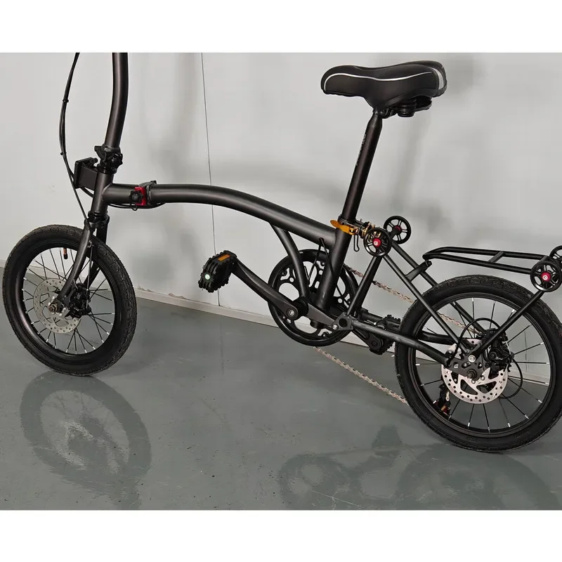 Colorful Small Folding Bicycle with Electroplated Frame Compact Design for Easy Storage and Portability Lightweight Bike