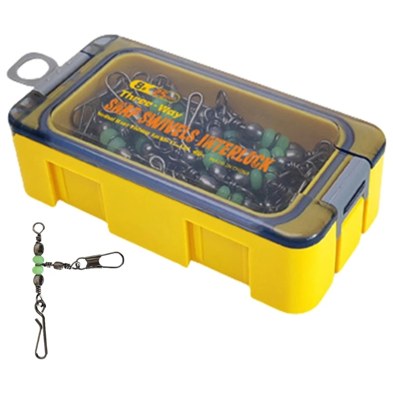 

Rolling Sea Fishing Swivels Luminously Fishing Swivels Connector Easy to Use