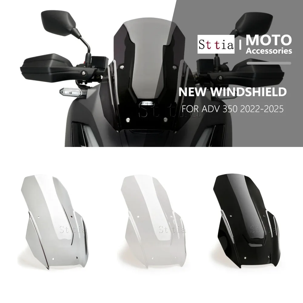 New ADV 350 Motorcycle Accessories Windshield Windscreen Wind Deflector Spoiler Protector NEW For HONDA ADV350 adv 350 2022-2026