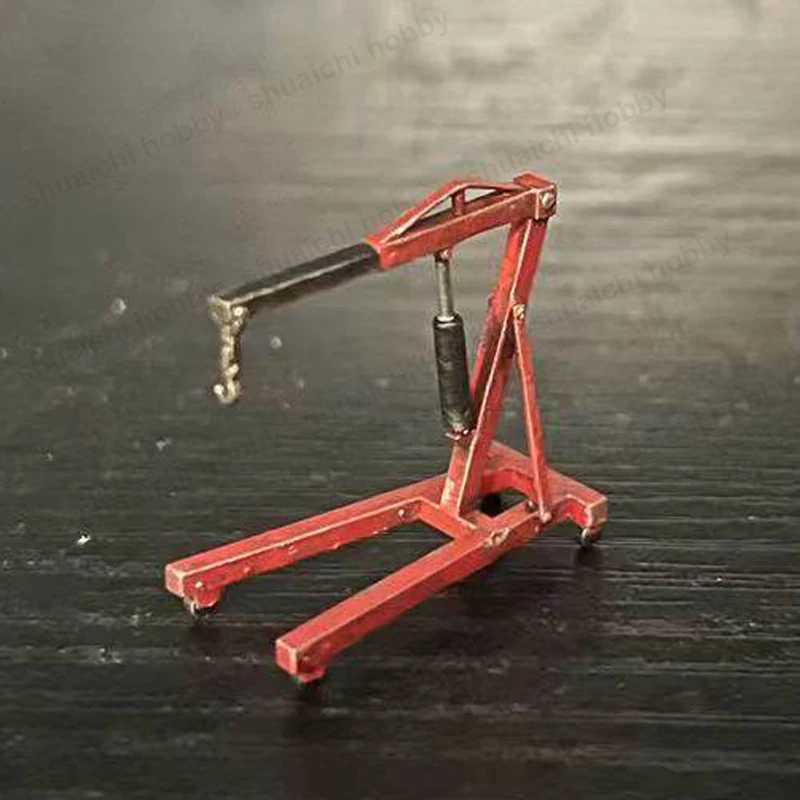 1PCS 1/64 Scale Engine Hanger 3D Printed Crane Bracket Repair Tool DIY Decoration Static Model for Garage Workshop Diorama Scene