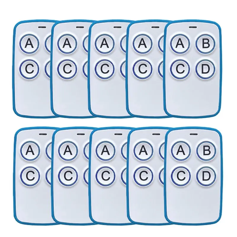 

【НОВИНКА】Универсальный дубликатор с дистанционным управлением для гаражных ворот, 433 МГц, захват кода, клон, брелок для ворот, ручной передатчик, 10 шт.
