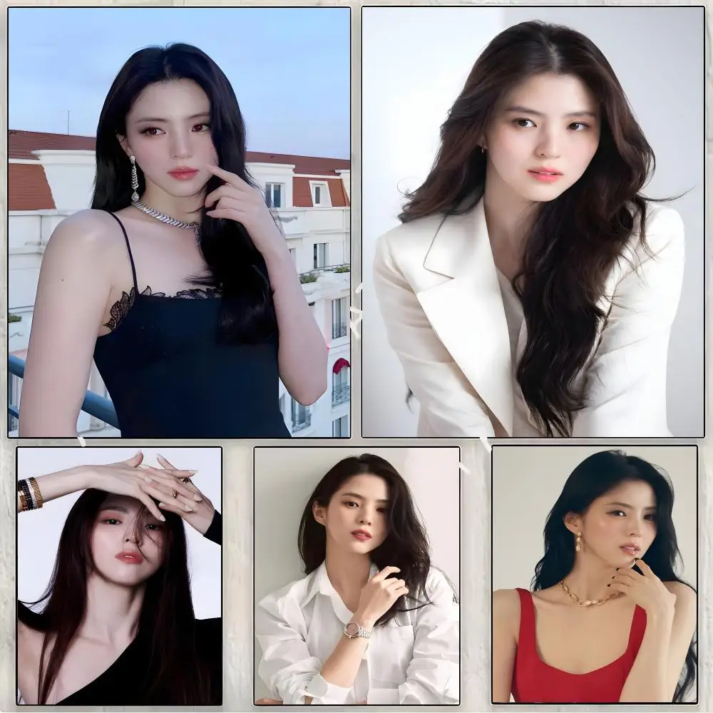 Han So-Hee Individual Actress Painting Calligraphy Canvas Print Wall Mural for Living Room Decor Gifts