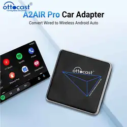 OTTOCAST A2Air Pro Wireless Android Auto Adapter for Android Phone Smart Box Car Accessories for Subaru Volvo Lexus Opel