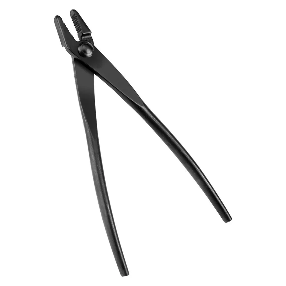 

Professional Manganese Steel Alloy Bonsai Wire Plier Round End Black Bonsai Tool Ergonomic Handle Rust Proof Gardening Tool