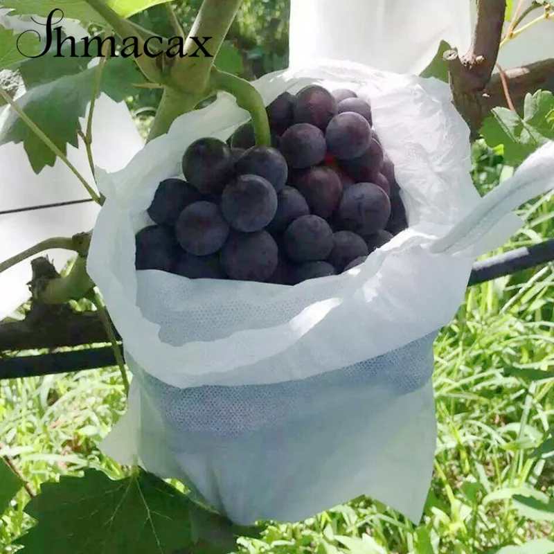 

100pcs Garden Strawberry Grapes Fruit Protection Bags Cover Plant Nursery Bag Pest Control Anti-Bird Mesh Bag Gardening Protect