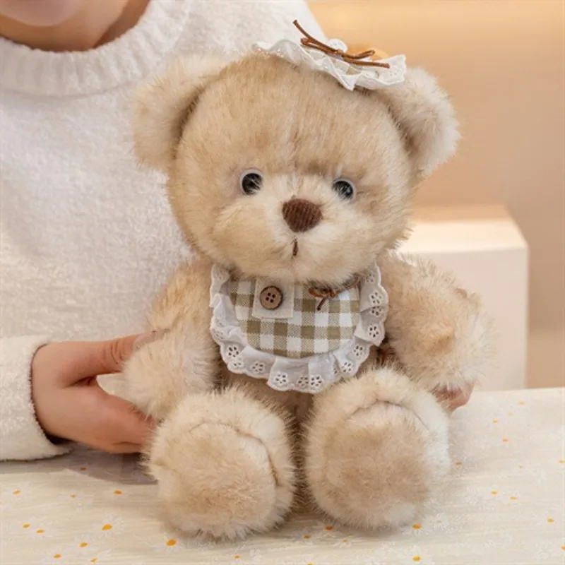 35 cm Kawaii Maillard Orso Bruno Giocattoli di Peluche Simpatico Orsetto di Peluche con Vestiti Farciti Bambole Animali Morbidi per I Bambini Ragazze Amante Regali