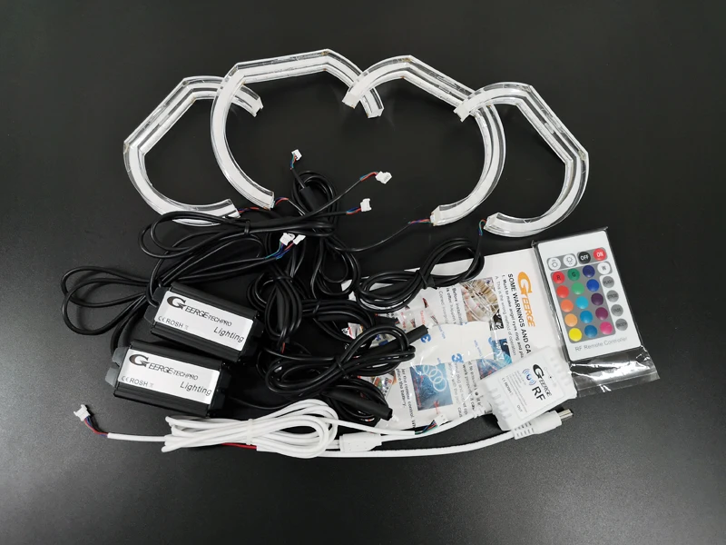 For BMW 6 Series F12 F13 650i 640i 640d M6 2011 - 2015 DTM M4 Style Bluetooth APP Multi Color RGB LED Angel Eyes Kit Halo Rings