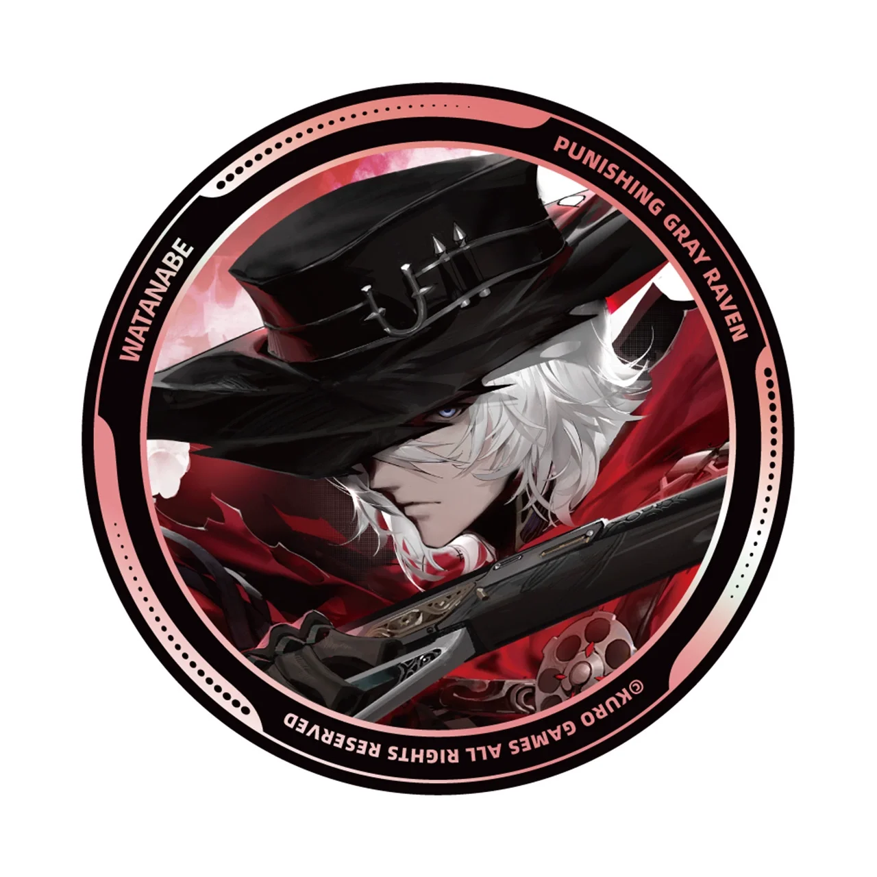 Sunsyea PUNISHING: insignia oficial de la serie temática Merch TZ de RAVEN GRIS Watanabe Luna Lucia