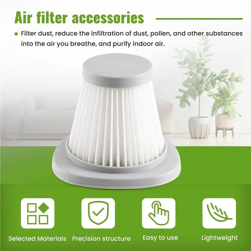 B80B Replacement Washable HEPA Filter for Deerma DX118C DX128C Vacuum Cleaner Parts 10 Pack