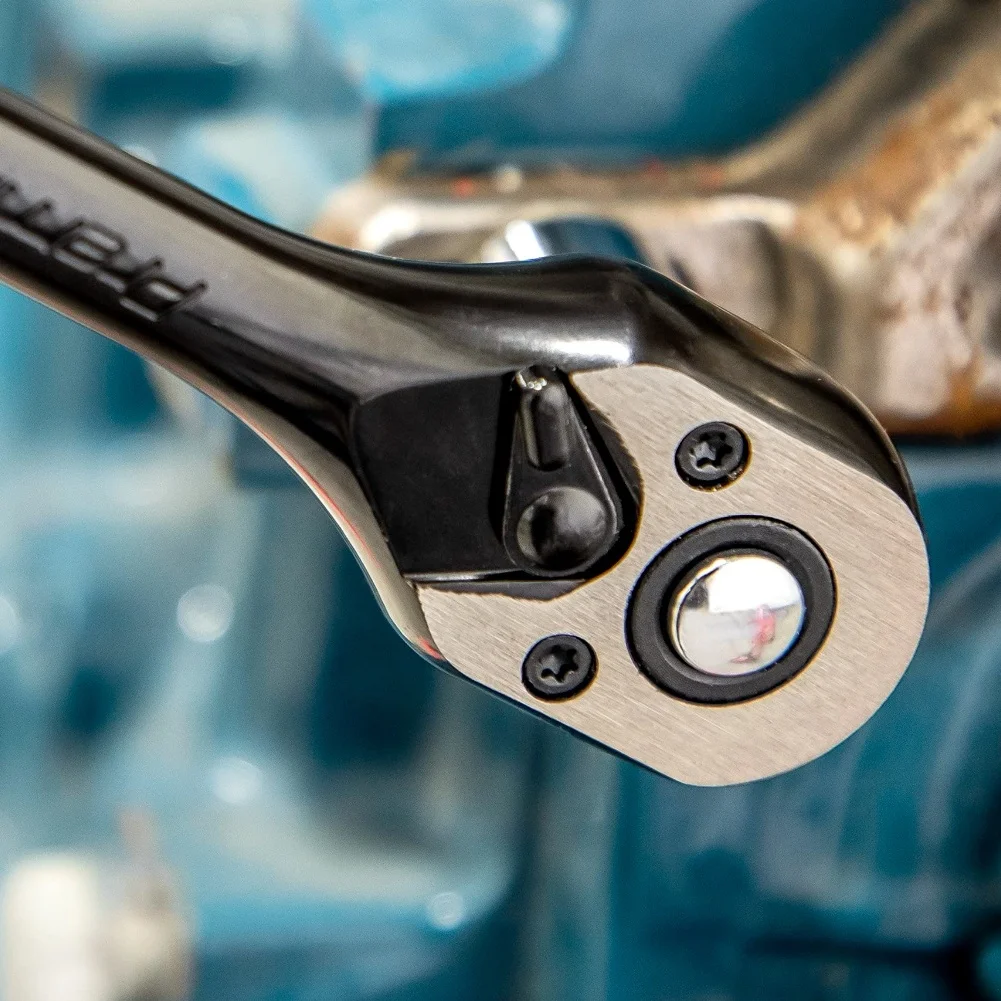 1pc Multi-functional 72-Tooth Mini Quick Ratchet Wrench Quick Adjust Portable For Vehicle Repair Hand Tool