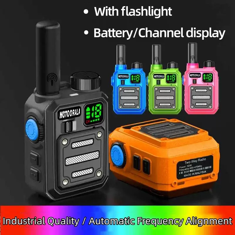 جهاز اتصال لاسلكي صغير للتخييم 2025 جديد طويل المدى عالي الطاقة UHF اتجاهين راديو مطابق مع جهاز إرسال واستقبال Baofeng المحمول في الهواء الطلق