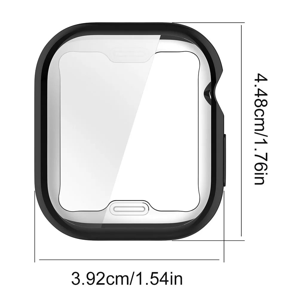 TPU-hoes Zachte rondom dekking Screenprotector Anti-val horlogebumper Screenprotector voor Apple Watch Series 10 42 mm / 46 mm