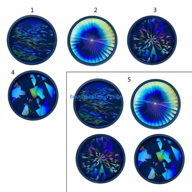 

Y55F Crystal Epoxy Resin Tray Molds SnowflakeResin Molds DIY Making