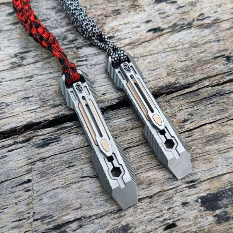 

Титановый сплав, уличный инструмент, лом, EDC, брелок, подвеска, портативный многофункциональный комбинированный открывалка для бутылок