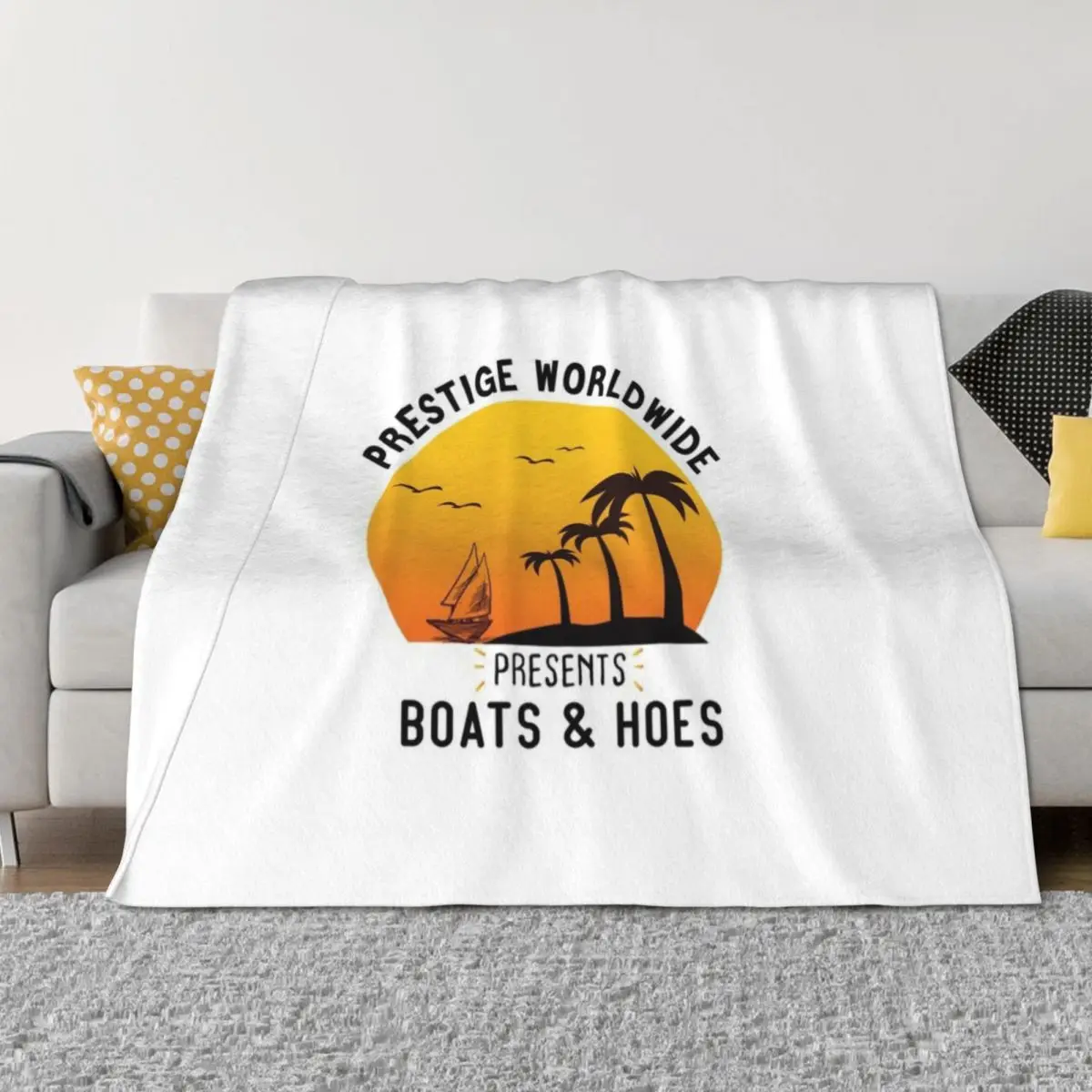 

prestige worldwide presents boats & hoes Throw Blanket anime Warm Polar Custom Blankets