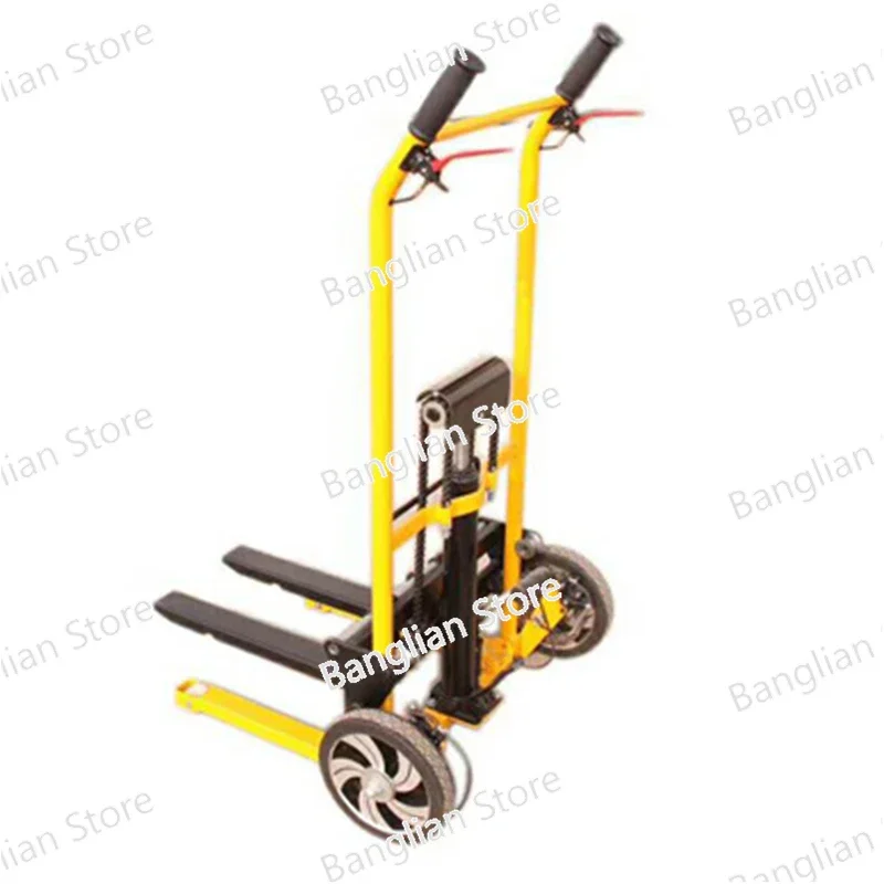 Mini 200kg Load-bearing Forklift, Portable Manual Handling Stacker, Light and Small Household Lift Truck, Hydraulic Unloading