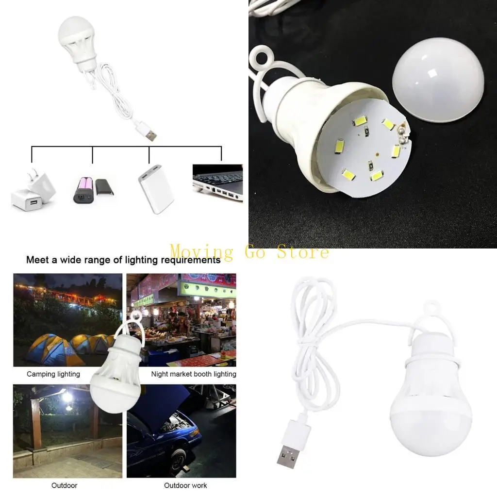 

B5XD LED Camping Light USB Bulb Outdoor Tent Lamp Portable Lantern Light