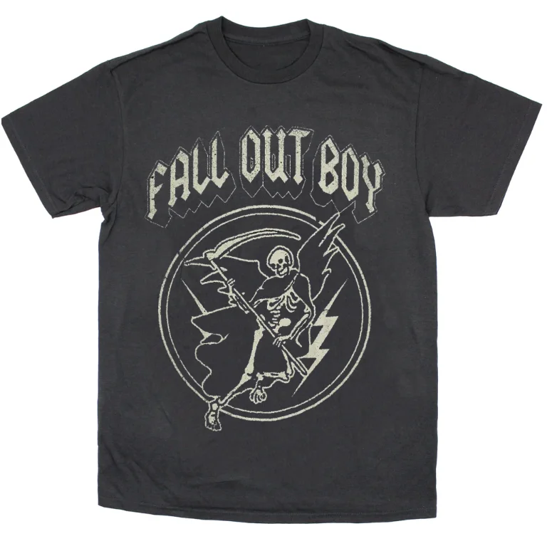 

FALL OUT BOY Retro 90s Band Rock T-Shirt Gift For Fans All Size S-3XL Black