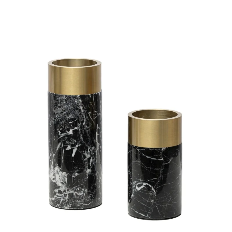 Jade Creative Artist Home Floral Decoration Modern Luxury Natural Marble Vase Tabletop or Hotel Decoration