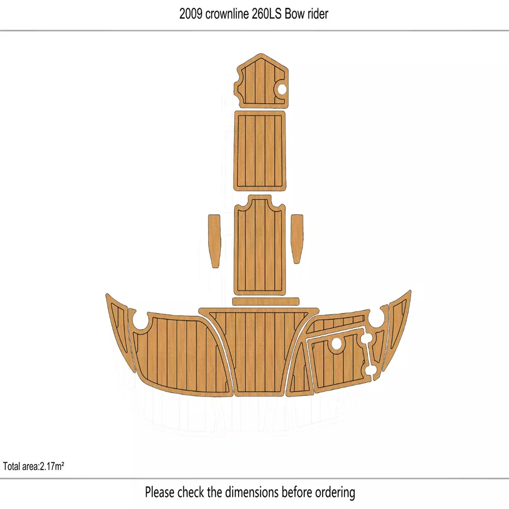 2006-2009 crownline 260LS Bow rider Swim platform 1/4