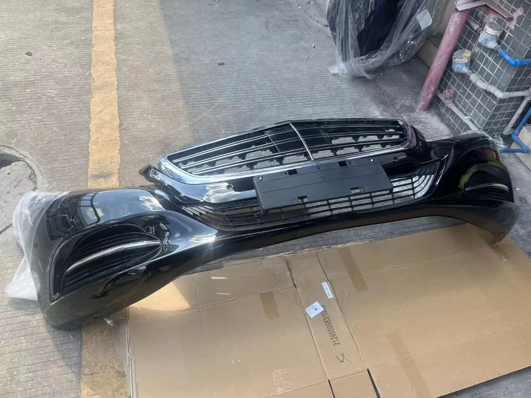 

Carbon Black Plastic Front Bumper Assembly for W222 (Upgrade Facelift Bolt-On)